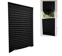 Blackout Blinds for Windows Cordless Blinds Temporary Shades Blinds No Drill Mini Blinds Black Out Blinds for Window of Bedroom,Bathroom,Kitchen Office (Black-high Shading, 23.6 * 59"(60 * 150cm))