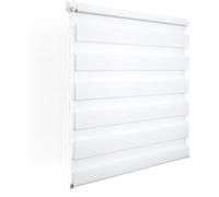 Blackout Blinds No Drill 50 x 80 cm Insulated UV Protection, Premium Roller Blind Made to Measure for Bedroom, White