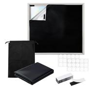 Blackout Blinds - No Drill Black Out Blinds Stick On, 200x150cm Temporary Blackout Blinds Cut to Size,Portable Blackout Window Cover for Travel,Velcro Black Out Fabric for Bedroom Skylight Roof