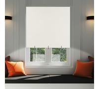Blackout Blinds Stick on No Drill Cut to Size Roll up Adjustable Curtains | Window Blind No Drilling Self Adhesive Portable Temporary Black Out Covers for Bedroom Kitchen Bathroom Windows French Doors