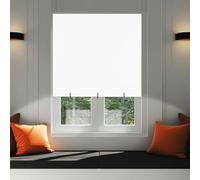 Blackout Blinds Stick on No Drill Cut to Size Roll up Adjustable Window Blind Self Adhesive Portable Temporary Black Out Curtains for Bedroom Kitchen Bathroom Windows French Doors