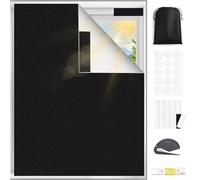 Blackout Blinds Stick on Window: 300 * 150cm Portable Blackout Blinds Stick on Blinds for Windows-No Drill Blackout Shades Film for Bedroom Cut to Any Size Nursery Black Out Blinds for Baby Travel