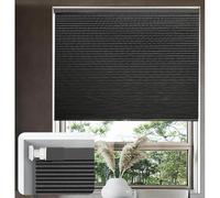 Blackout Cellular Shades for Windows, No Drill Cordless Honeycomb Blinds, No Tools Light Filtering Cellular Pleated Blinds, Thermal Honeycomb Shades,black-90x135cm/35.4 * 53in