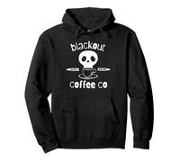Blackout Coffee est.2018 Funny Skull Coffee Graphic Tee Pullover Hoodie