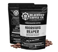 Blackout Coffee Morning Reaper Medium Roast, Bold and Strong with Smooth, Aromatic Flavour - Freshly Roasted in the USA - 12oz Bag (Ground Coffee)