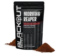 Blackout Coffee Morning Reaper Medium Roast, Bold and Strong with Smooth, Aromatic Flavour - Freshly Roasted in the USA - 12oz Bag (Ground Coffee)