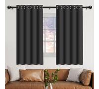 Blackout Curtain for Living Room 480 x 220 cm Thermal Insulated Energy Saving Sound Insulated Curtain for Window Treatment Living Room/Kitchen, Dark Grey