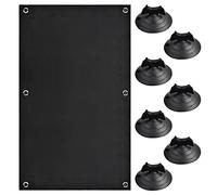 Blackout Curtain Portable Travel Blackout Blind Temporary 100% Blackout Cloth Thermal Insulated Blackout Fabric Shade with 7 Suction Cups for Bedroom Loft Car Window Skylight 48*93cm/18.89*36.6inch