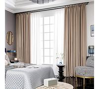 Blackout Curtain, Thermal Insulated Energy Efficient Room Darkening Window Drapes Modern Home Decoration Drapery Great for Living Room Bedroom Kids Nursery Room, 1 Panel-A-118x106in(W*L)