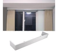 Blackout Curtain Track Panel with White Frame Ceiling/Wall Mount for Long Curtains No Rails Design 3.5m (11.5ft) Valance for Bedroom Decor