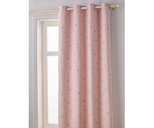 Blackout Curtain with Eyelets & Glow-in-the-Dark Rainbow Print light pink