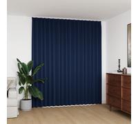 vidaXL Blackout Curtain with Hooks Blue 290x245 cm UK NEW