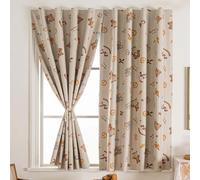 Blackout Curtains 2 Panels, Self Adhesive Black Out Blind with Coating Back Thermal Insulation Stick On Shades, Portable Window Cover for Bedroom Nursery (70x100cm,Bear)