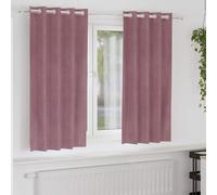 Blackout Curtains 2 pcs Dark Pink 140 x 175 cm Velvet