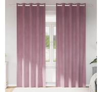 Blackout Curtains 2 pcs Dark Pink 140 x 225 cm Velvet