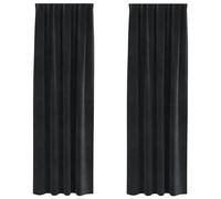 vidaXL Blackout Curtains 2 pcs Mustard Yellow 140 x 260 cm Velvet