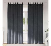 Blackout Curtains 2 pcs Velvet Light Blocking Bedroom Decor Living Room vidaXL