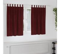 Blackout Curtains 2 pcs Velvet Light Blocking Bedroom Decor Living Room vidaXL