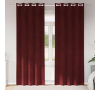 Blackout Curtains 2 pcs Velvet Light Blocking Bedroom Decor Living Room vidaXL