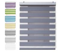 Blackout Curtains 75 x 200 cm Thermal Insulated,UV Protection Dual Layer Roller Shades in a Variety of Colours and Sizes Ideal for Home Office Window Blinds, Dark Grey