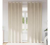 Blackout Curtains Cream Velvet 140x245 cm 2pcs Heavy Light-Blocking Drapes Luxe