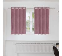 vidaXL Blackout Curtains 2 pcs Dark Pink 140 x 140 cm Velvet