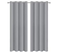 Blackout Curtains For Bedroom,2 Panels Set Thermal Insulated Living Room Window Drapes Solid Eyelet Room Darkening Textured Blackout Curtains,Light Brown,110x90 in(WxL)