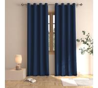 Blackout Curtains Navy Blue 100 inches Long Bedroom Room Darkening Window Curtain Panels Living Room Divider Patio Doorway Sliding Glass Door Grommet Top Thermal Insulated Drapes 2 Panels 52"x100"