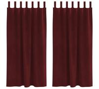 Velvet Black Curtains 140x175 cm, 2 pcs, Eyelet Design, Luxurious Home Decor