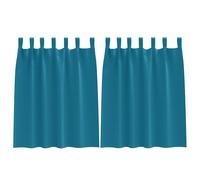 Blackout Curtains with Rings 2 pcs Polyester Window Treatment Bedroom vidaXL