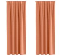 Blackout Curtains with Rings 2 pcs Polyester Window Treatment Bedroom vidaXL
