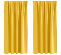 vidaXL Blackout Curtains with Rings 2 pcs Baby Pink 245 x 140 cm