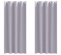 Blackout Curtains with Rings 2 pcs Polyester Window Treatment Bedroom vidaXL