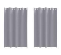 Blackout Curtains with Rings Polyester Window Treatment Bedroom Covers vidaXL