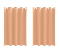 Blackout Curtains with Rings 2 pcs Polyester Window Treatment Bedroom vidaXL