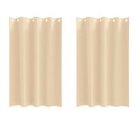 vidaXL Blackout Curtains with Rings 2 pcs Cream 175 x 140 cm Polyester