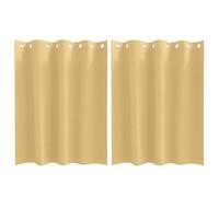 vidaXL Blackout Curtains with Rings 2 pcs Beige 140 x 140 cm Polyester