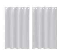 vidaXL Blackout Curtains with Rings 2 pcs Pale Grey 175 x 140 cm