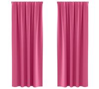 Blackout Curtains with Rings 2 pcs Polyester Window Treatment Bedroom vidaXL
