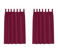 Blackout Curtains with Rings 2 pcs Polyester Window Treatment Bedroom vidaXL