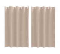 vidaXL Blackout Curtains with Rings 2 pcs Taupe 175 x 140 cm Polyester