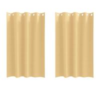 vidaXL Blackout Curtains with Rings 2 pcs Beige 175 x 140 cm Polyester, Cream