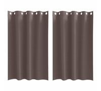 Blackout Curtains with Rings Polyester Window Treatment Bedroom Covers vidaXL