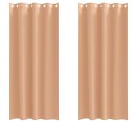 Blackout Curtains with Rings 2 pcs Polyester Window Treatment Bedroom vidaXL