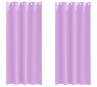 Blackout Curtains with Rings 2 pcs Polyester Window Treatment Bedroom vidaXL