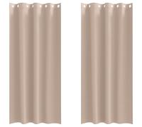 Blackout Curtains with Rings Polyester Window Treatment Bedroom Covers vidaXL