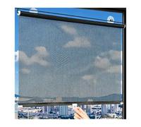 Blackout Curtains With Suction Cups, Retractable Roller Window Shades, UV Protection Insulation Roller Blinds For Car Home Office Bedroom((WxH)55x125cm)