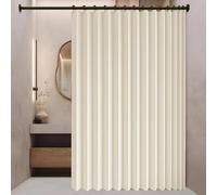 Blackout Door Curtain 100 x 228 cm Blackout, Thermal, Energy Saving, Soundproof, Dividers Folding Closet Curtain for Closet Without Door Bedroom Bathroom, Beige