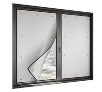 Blackout Film for Glass Windows, Aluminum Sun Protection Film, Window Heat Reflector, Removable Aluminium Foil Reflective Film,with Suction Cups,for Bedroom,Nursery (Color : Solid color, Size : 130x