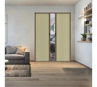 Blackout Folding Concertina Doors, 60-210CM, Sliding Internal Closet Doors for Kitchen, Bathroom & Open Rooms, Includes Upper & Lower Track, Space-Saving Design